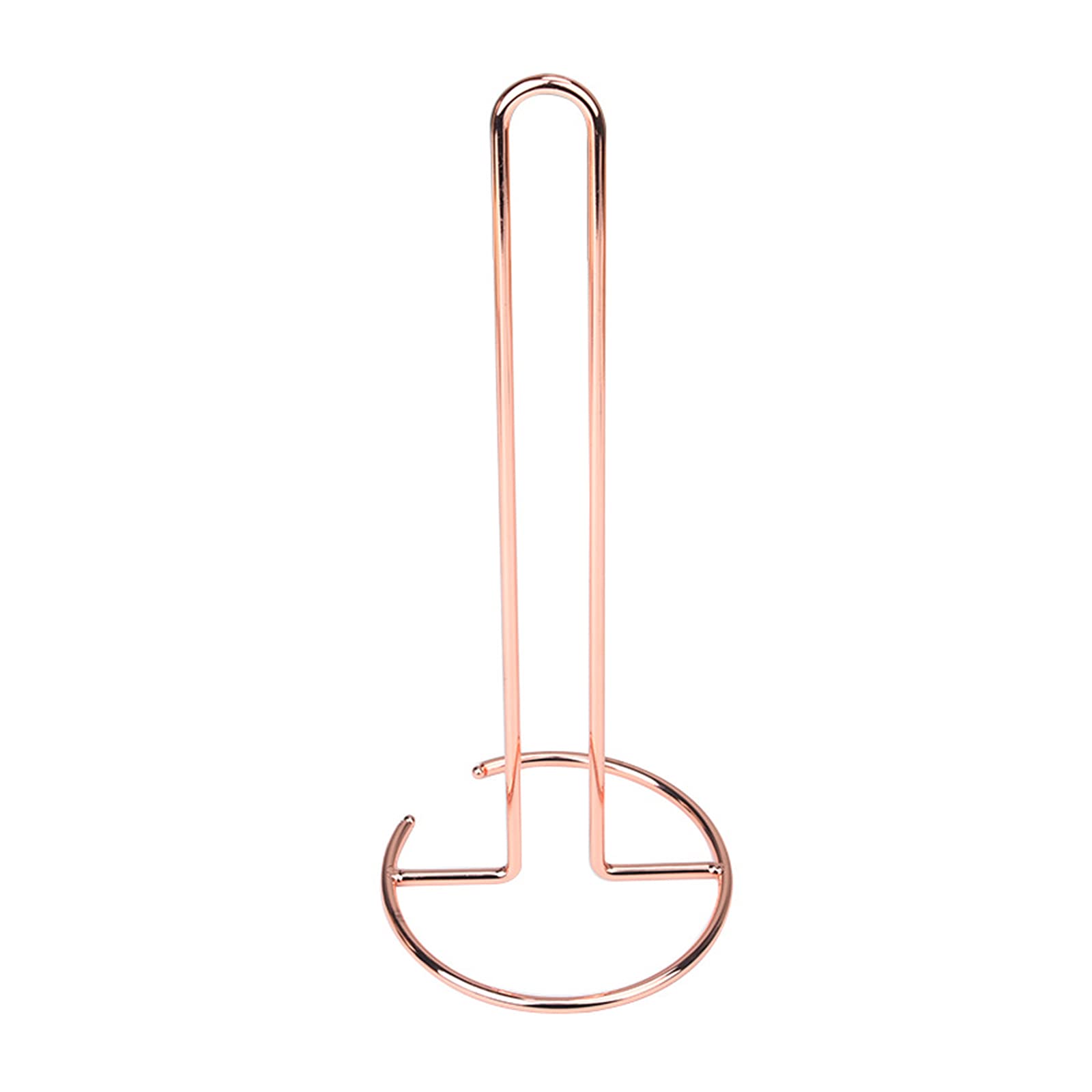 RSTYS 2Pcs Paper Towel Holder, Rose Gold Metal Kitchen Paper Hanger Rack Countertop Standing for Kitchen Cabinet Countertop Dining Table