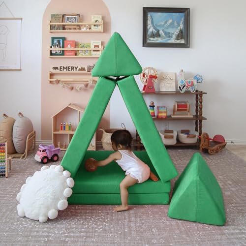 Image of Nugget - The Original Play Couch for Kids - Modular Foam Children's Sofa for Playroom, Imagination, & Creative Open Ended Play - Washable & Convertible Playroom Furniture, Fairway