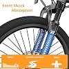 ADO Air20Pro Electric Bike Folding, EBike for Adults, 20" Folding Electric Bicycle, Belt Drive, Bafang Motor, ECO and SPORT Mode, Adjustable Shock Absorption, LCD, APP, Range Up To 100KM (Grey) #4