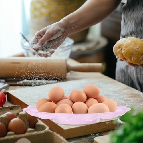 Contenedor de huevos reutilizable Toddmomy de plástico resistente de 4 piezas 4