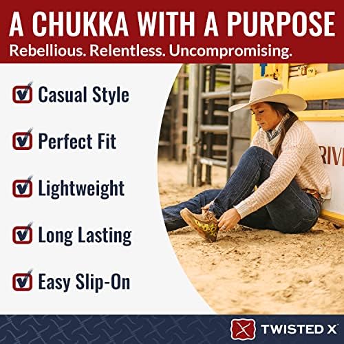 Twisted X Women's Chukka Side Detailing Moccassin, Bomber/Sunflower, 8(M) | Image 4