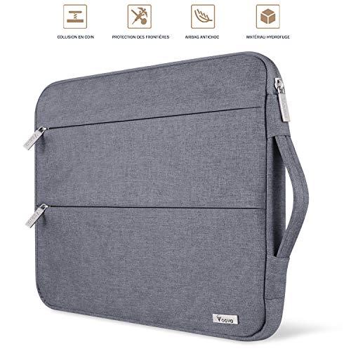 Housse Imperméable Pour Ordinateur Portable Jusqu'à 15 Pouces - Avec Poignée, 4 Poches - Compatible MacBook, HP, Lenovo, Etc.