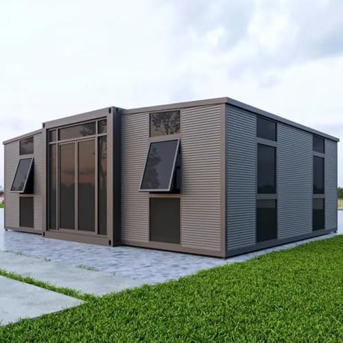 Portable Prefab Tiny Home – 20ft Expandable Container House with 2 ...