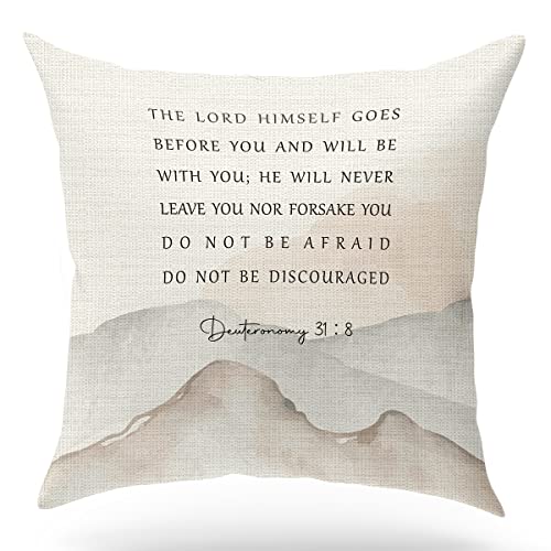 KongMoTree Bible Verse Pillow Cover, Deuteronomy...