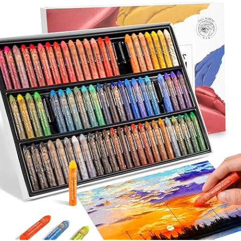 Paul Rubens Oil Pastel, 72 Vibrant Colors Soft Oil Pastel Set, Creamy texture Easy to Blend Oil Pastels professional, Bullet Heads Oil Pastels for Artists, Painting, Drawing, Beginners Cover