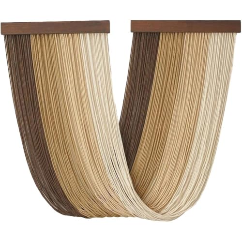Keuyeo Tie-dye Woven Tapestry Ombre Macrame Wall Hanging Cotton Rope Tapestry for Homestay Hotel Room Wall Decoration