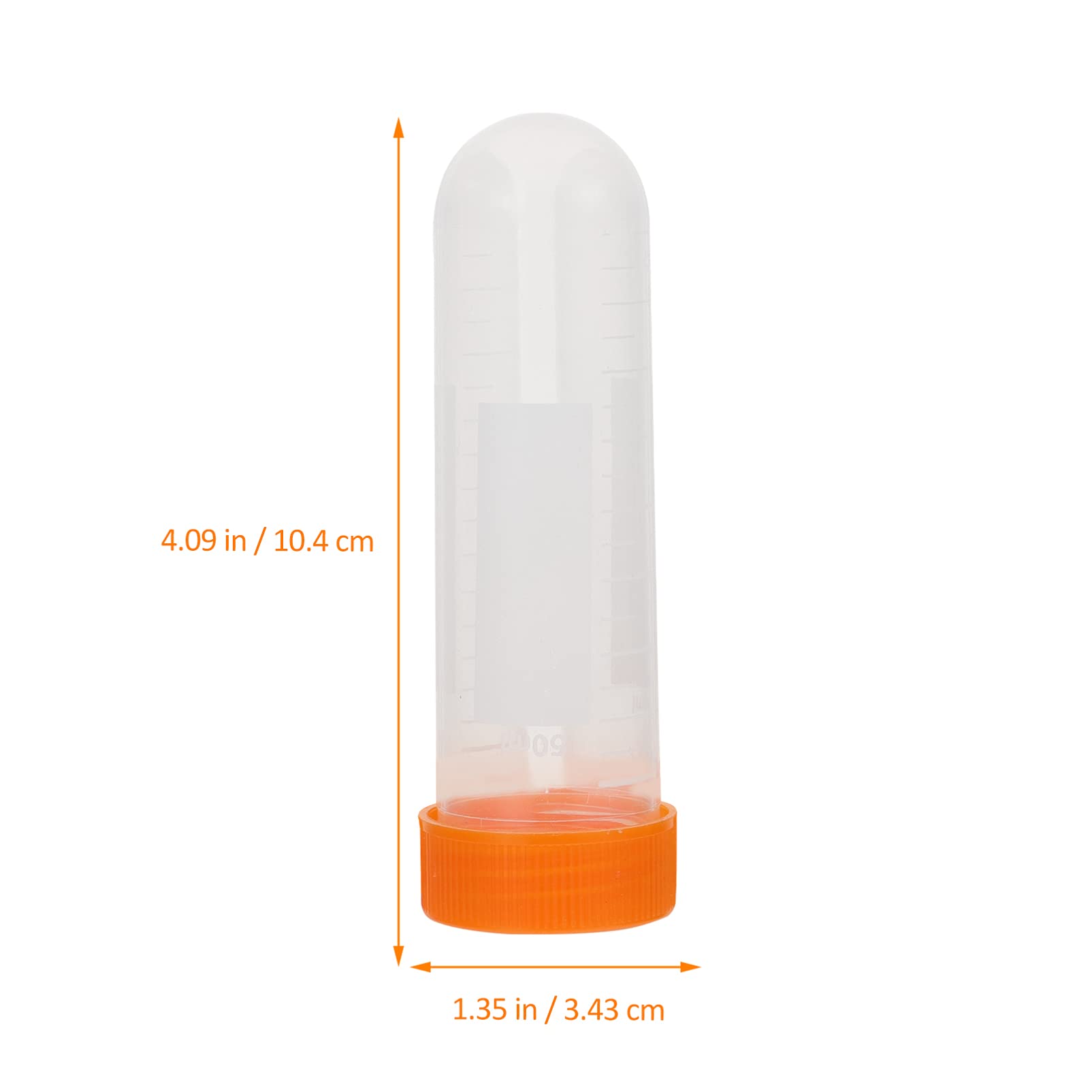 Provetta da laboratorio, tappi tubi di prova trasp 50 pezzi 50ml provette coniche for centrifuga provette in plastica tappi a vite fiala graduata trasparente contenitore for campioni di bottiglie for