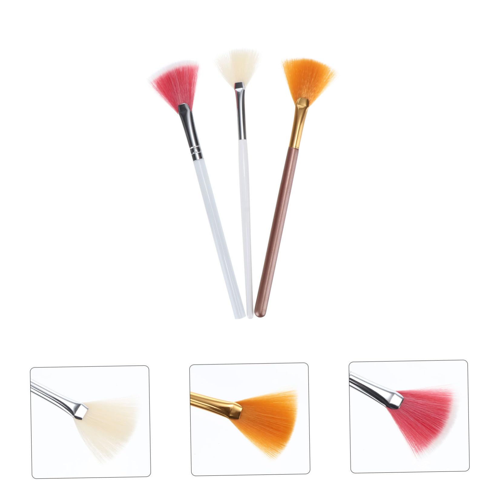 FRCOLOR 12pezzi Pennelli Per Trucco Pennello Per Contouring Illuminante e Polvere Accessori Cosmetici Per Teenager e Occasioni Festive