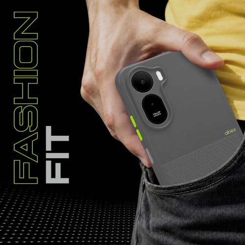 Image of AIBEX Premium Back Cover Case Compatible for Redmi A7 Pro 5G / A7 Pro 4G / Poco C85X 5G|Scratch & Drop Tested Shockproof Matte Texture Case Soft Microfibre Lining Slim Fit Cover Anti-Scratch - Grey