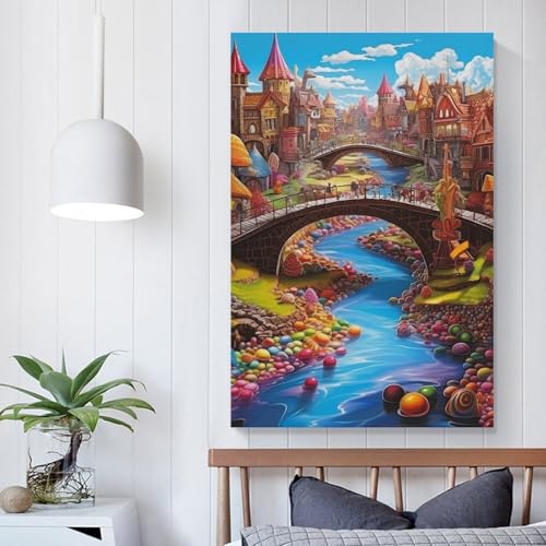 Toile premium decoration murale paradis au format elegant 50x75cm