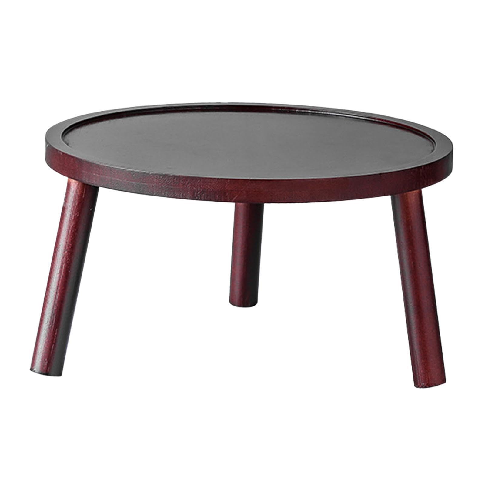 Zanthicia Functional Plant Stool Display Stand Garden Planter Holder Mini Wooden Flowerpot Stand Any Style Solid And Has Strong Load Bearing Capacity. Plant Pot , Red Wood Color , 14x9.5cm