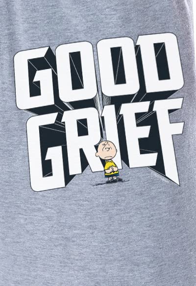 Peanuts Mens' Charlie Brown Good Grief Character Sleep Pajama Pants3