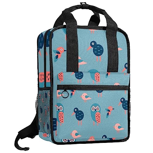 Sac à dos oiseaux géométriques idéal pour l'école et les sorties de votre enfant