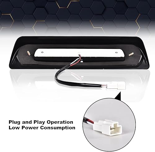 Miniatura 8 de PIT66 Luz LED de 3 freno, compatible con Toyota Tundra 2007-2018 LED de montaje alto tercer tercio de luz de freno de carga trasera lente