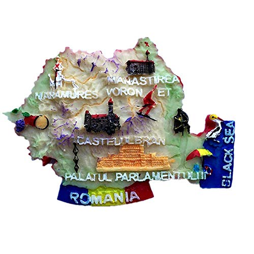 Magnete da frigorifero a forma di mappa, adesivo souvenir da viaggio.