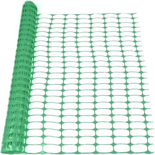 KARAT | Grillage avertisseurs - Clôture de Chantier - Clôture d'étang - Clôture de Protection - Filet de Protection de Parterre - Filet avertisseur Plastique | Vert,...