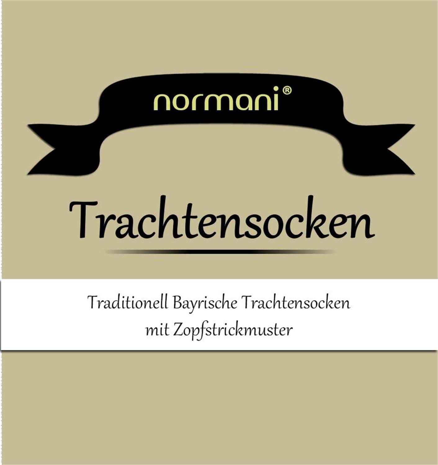 normani Stiefel Kniestrümpfe Grobstrick mit Kopfmuster und Umschlag