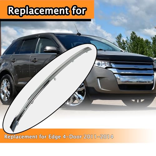Image of Upper Radiator Front Chrome Grille Trim Insert Replacement for 2011-2014 Edge BT4Z8200A