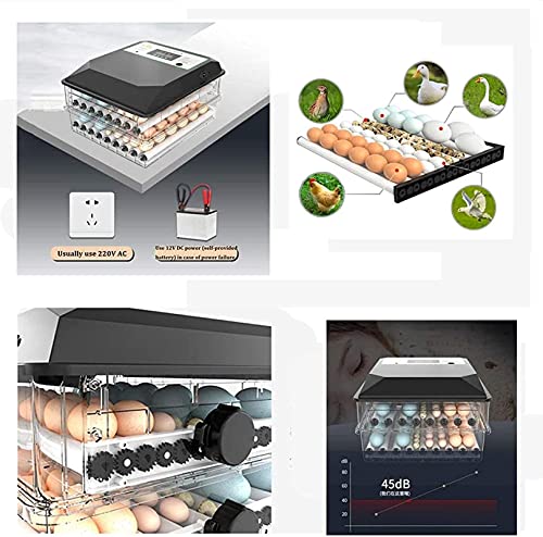 Ei incubator, broedende incubator 96 eieren met automatische Turner voor broedeier Turkije Goose Quail Ducks Chicken… - Afbeelding 4
