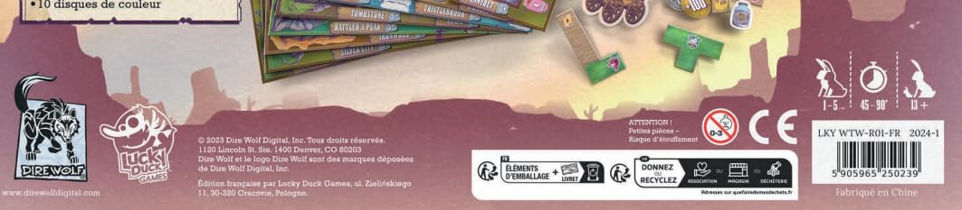 Lucky Duck Games - Wild Tiled West - Version Française - 934637