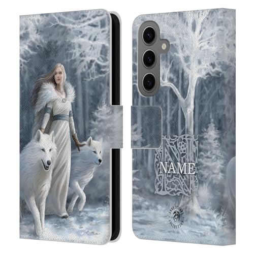 Coque en Cuir à Portefeuille Samsung Galaxy S25 finition premium Anne Stokes Art