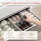 Lifewit 8er Set HEMNES Doppelorganizer für Kommode, Wickeltisch, Kleiderschrank Organizer, Schubladen, Ordnungssystem für Wickelutensilien, Kinderkleidung, Socken, BH, Unterwäsche