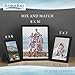 Icona Bay 4x6 Picture Frames (Black, 12 Pack), Beautifully Detailed Molding, Contemporary Picture Frame Set, Wall Mount or Table Top, Inspirations Collection