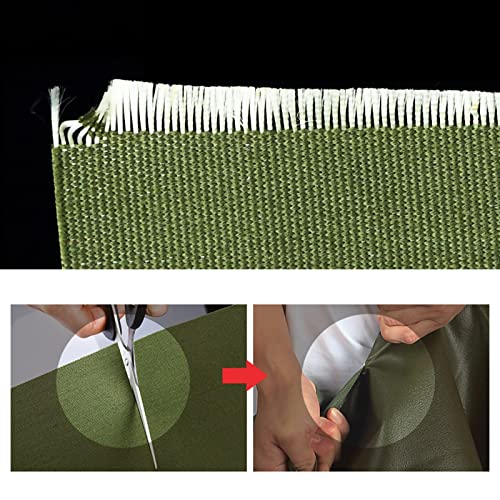 Toile robuste avec oeillets renforcés bâche imperméable 4x5m verte de protection - 4