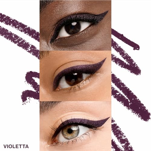 Smashbox Always Sharp Longwear Kohl Eyeliner Pencil | Self-Sharpening Cap When You Twist | Long Lasting, Waterproof Eyeliner, 0.01 Ounce, Violetta - Thumbnail 3
