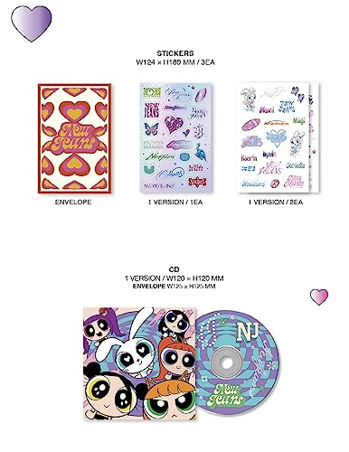 Album NewJeans Get Up Box Powerpuff Girls NJ coffret Kpop version A