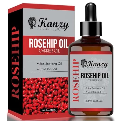Kanzy Aceite de Rosa Mosqueta Puro 100% 50ml Orgánico Prensado en Frío Bio sin Refinar Rosa Mosqueta para Cicatrices y Estrías, usado como Hidratante para Cuerpo y Piel