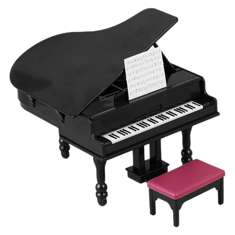 Amazon.co.jp: ミニチュア 楽器 ミニチュア グランドピアノ 1:12