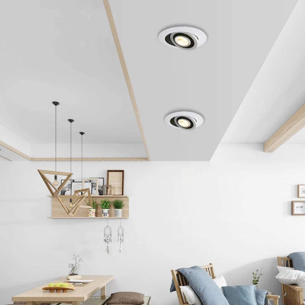 Oprawa LED Downlight 5w 7w 10w Wpuszczana lampa sufitowa Obrót o 360 stopni Oświetlenie punktowe-Natural_White_10W