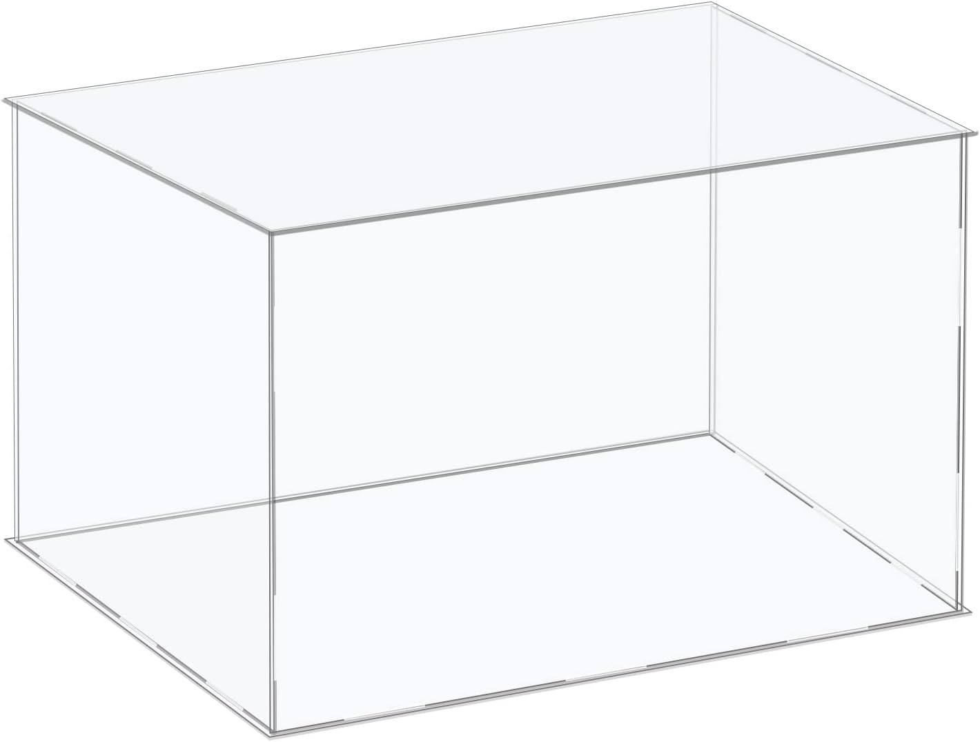 MECCANIXITY Acrylic Display Case Plastic Box Cube Storage Box Clear Assemble Showcase 16.1x14.1x10.2 Inch for Collectibles
