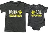 Backhoe Big Brother Shirt Little Brother Bodysuit, Includes Gray Size 4 & 6-12 mo