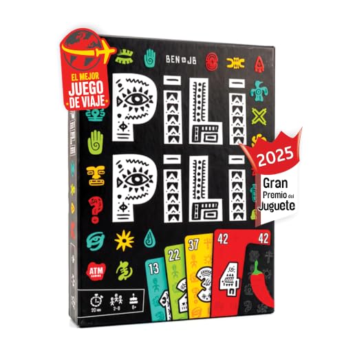 PILI PILI - Juego de Mesa Rápido y Estratégico | para Familia y Amigos - 2 a 8 Jugadores - Ganador del Gran Premio del Juguete 2025 - Regalo Original | Juego de Viaje