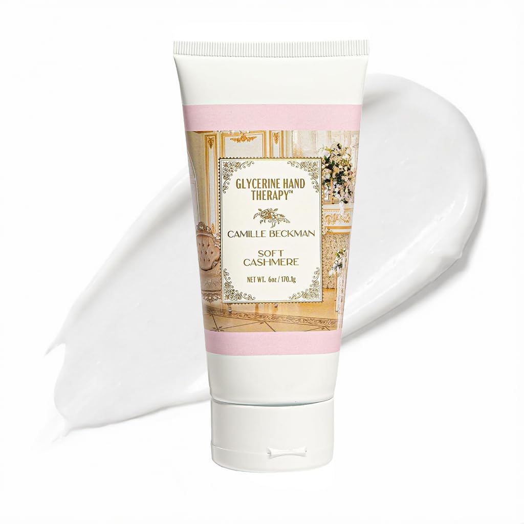 Camille Beckman Glycerine Hand Therapy Cream, Soft Cashmere, 6 oz