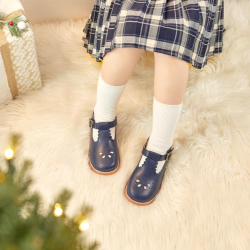 Image of Felix & Flora Toddler Little Girl Mary Jane Dress Shoes - Ballet Flats for Girl Party School Shoes