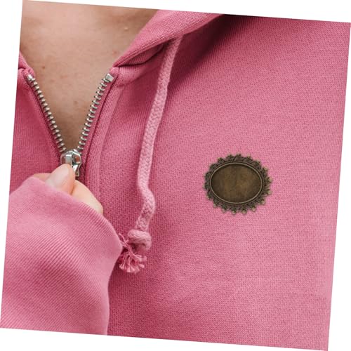 Pin de seguridad con base de broche ovalada para accesorios DIY 8