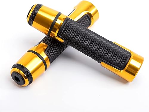 Empuñaduras de mano para motocicleta de 0866in 0984in agarre antideslizante de barra de extremo universal de aluminio de gel para motocicleta para