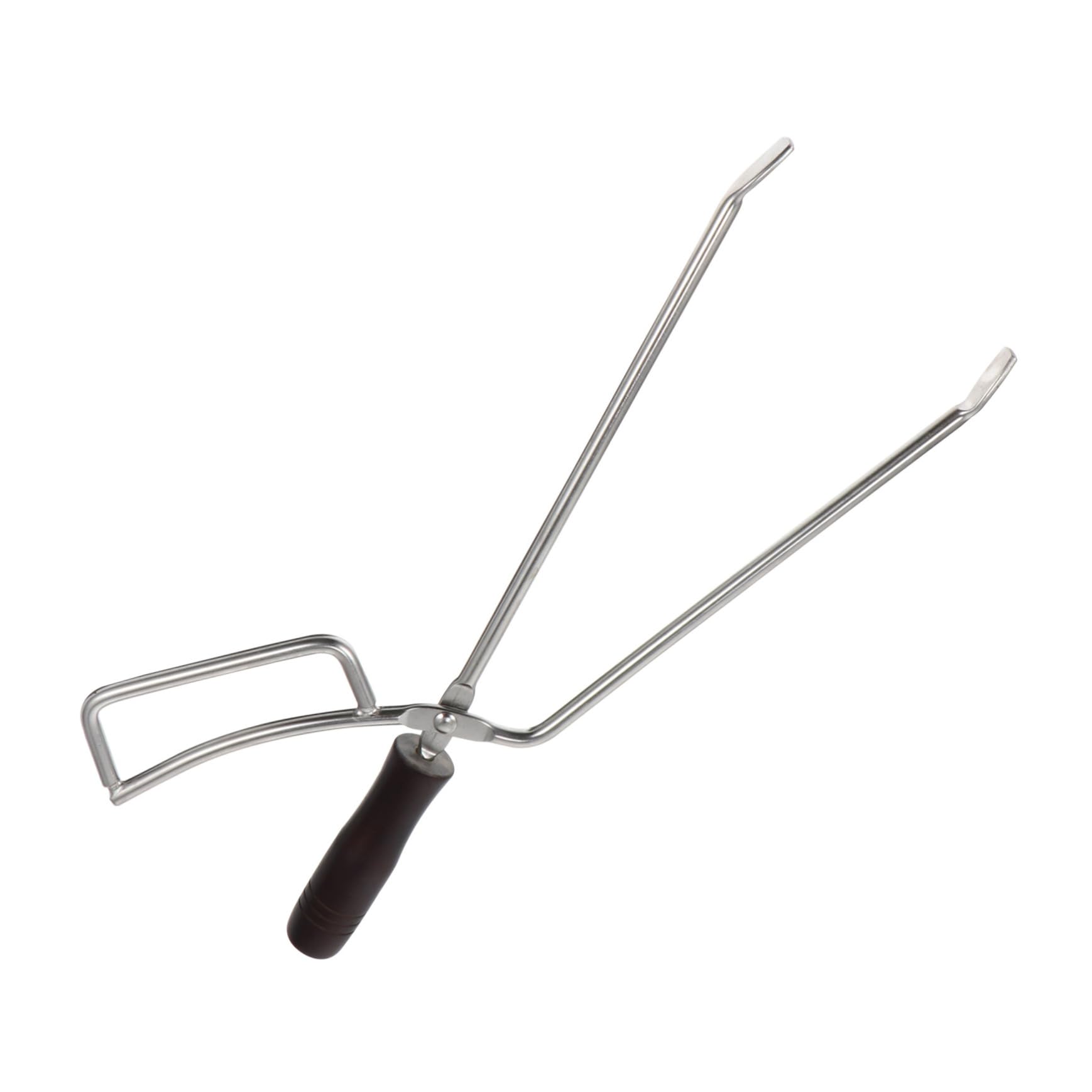 Kisangel Pinza para Carbón de Barbacoa de Acero Inoxidable de Fácil Uso en La Cocina o en La Barbacoa al Aire
