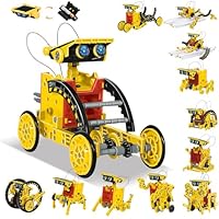 OMWay STEM 12-in-1 Solar Power Robot Toys, Science Kit for Kids 8-12, DIY Building Experiment Engineering Robotics Kit, Gifts for Boys Teens Aged 9 10 11 12+
