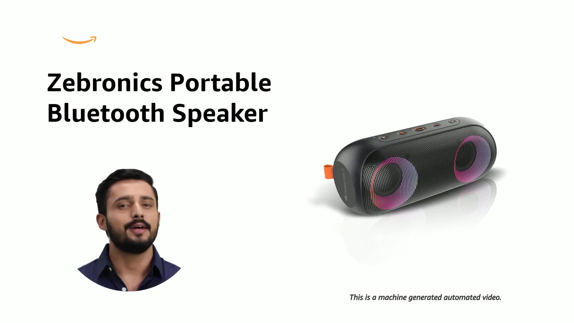 Zebronics Zeb-Music Bomb X Wireless 20W Portable Speaker, 4000 mAh