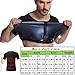 Vuirrm Sauna Shirt for Men, Short Sleeve Sauna Suit for Men, Men's Sauna Vest Zipper Sweat Compression Vest Tummy Control Shapewear,S/M,Black