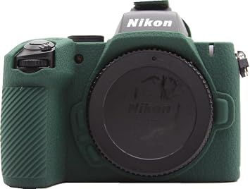 Z50 II Camera Case, BMAOLLONGB Fullbody Frosted Thin Lightweight Silicone Camera Skin Body Rubber Cover Case for Nikon Z50 II Z50II Green B
