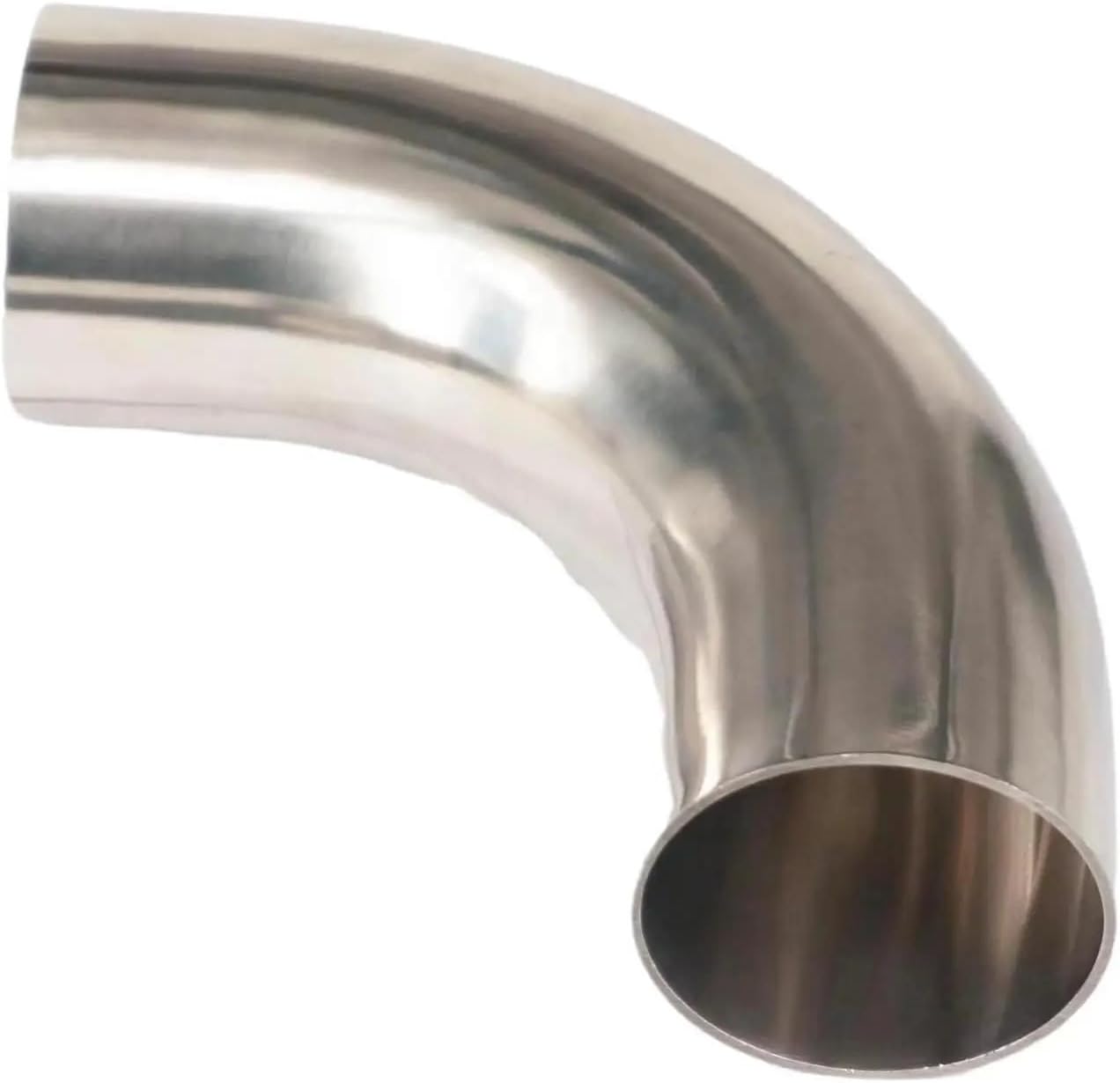 89mm 3.5" O/D 304 Stainless Steel Weld 90 Degree Elbow Tube Butt Pipe Fitting Straight pipe