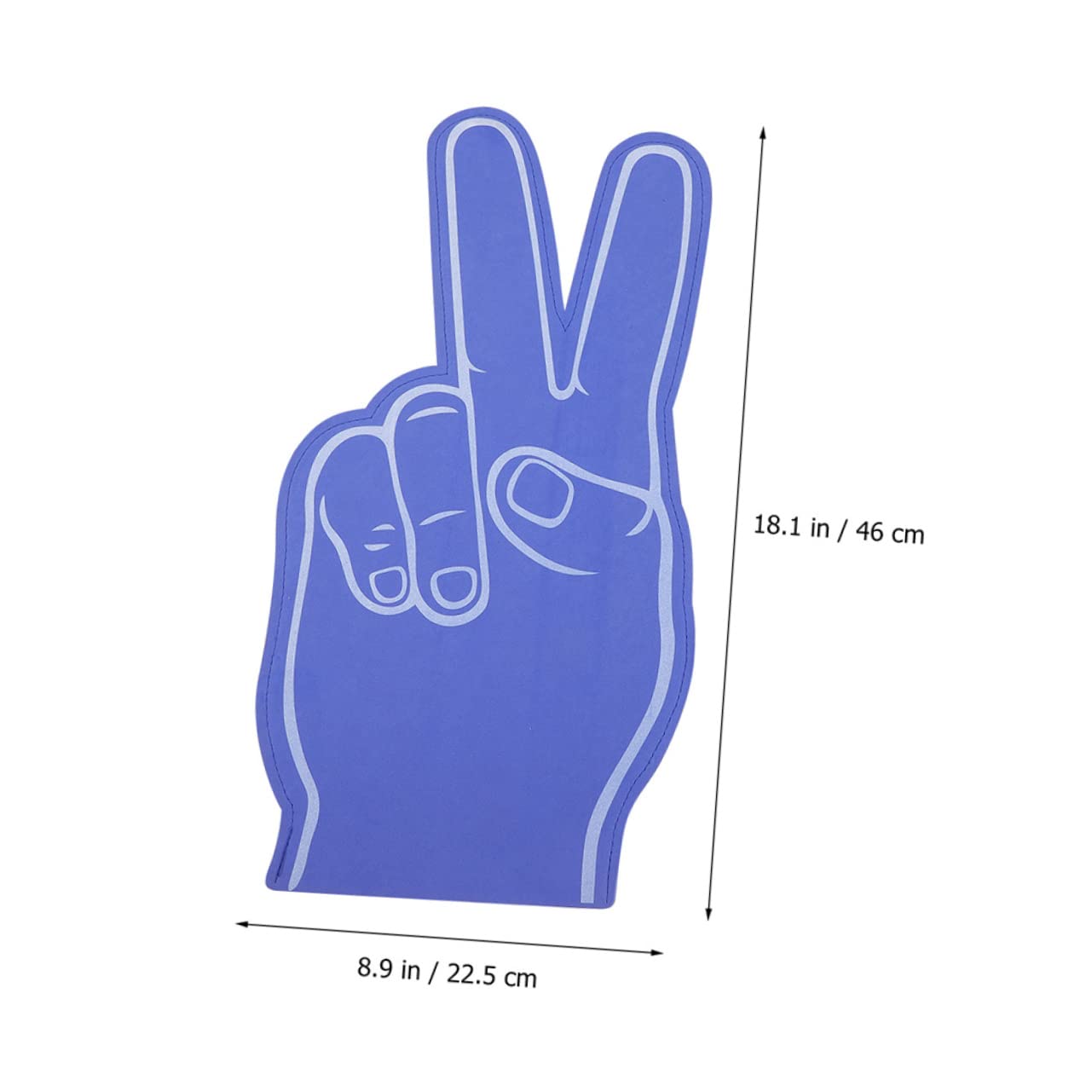 Mipcase 6pcs Purple Foam Finger Toys Cheer Foam Fingers Bulk Sports Cheering Props for Boys and Girls Adults Boys Girls