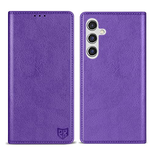 ZZXX for Samsung Galaxy A14 Wallet Case Strong Magnetic 6.6 inch,Purple - image 1