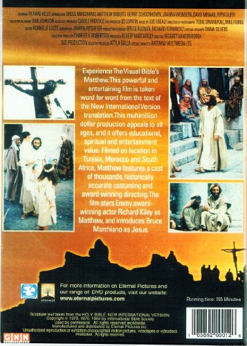 Gospel of Matthew The Visual Bible DVD in English, Spanish and Portuguese