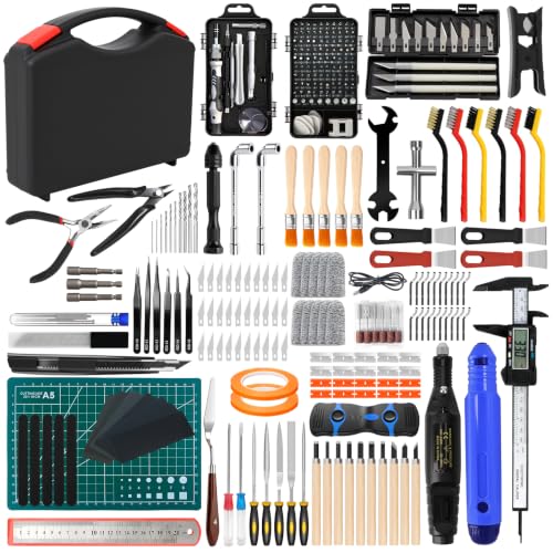 342 PCS 3D Printer Tools Kit, 3D Printing Accessories with Cleaning Tool, Deburring Tool, Pliers,Cutting Mat,Tweezers,Ru